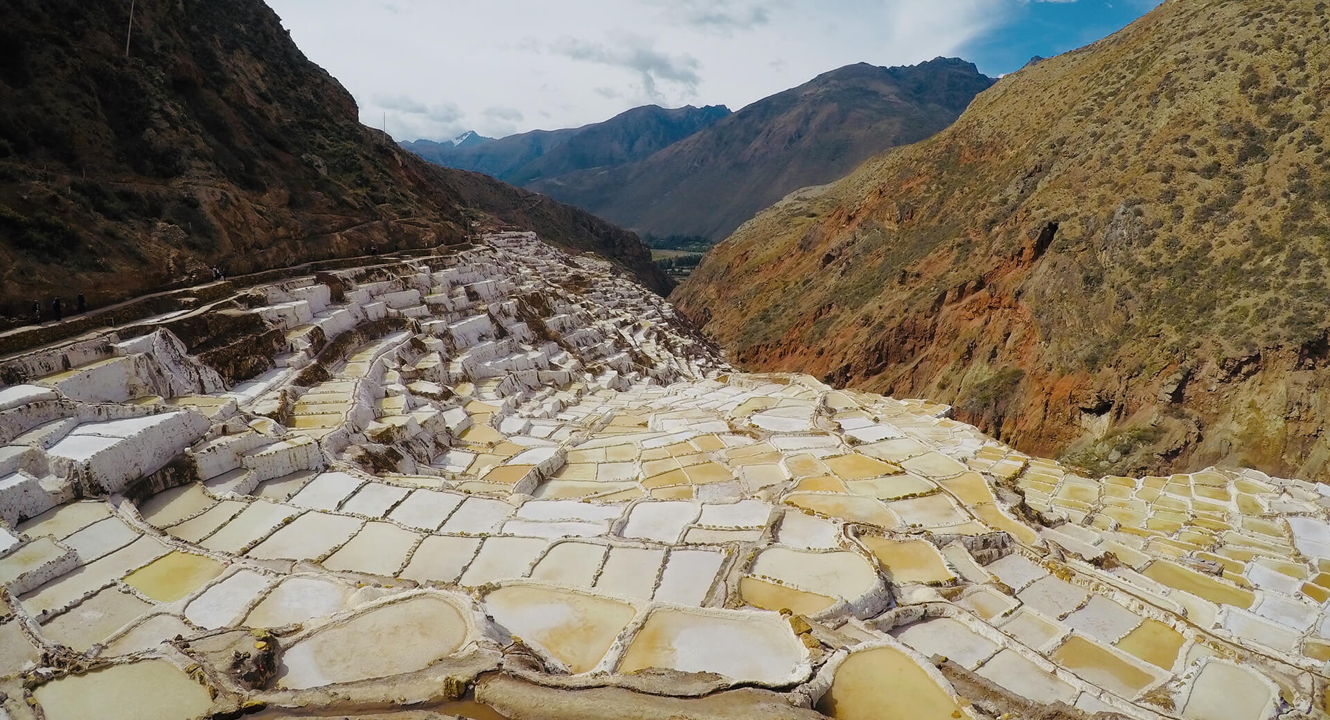 Salt ponds in Maras, Sacred Valley, Peru